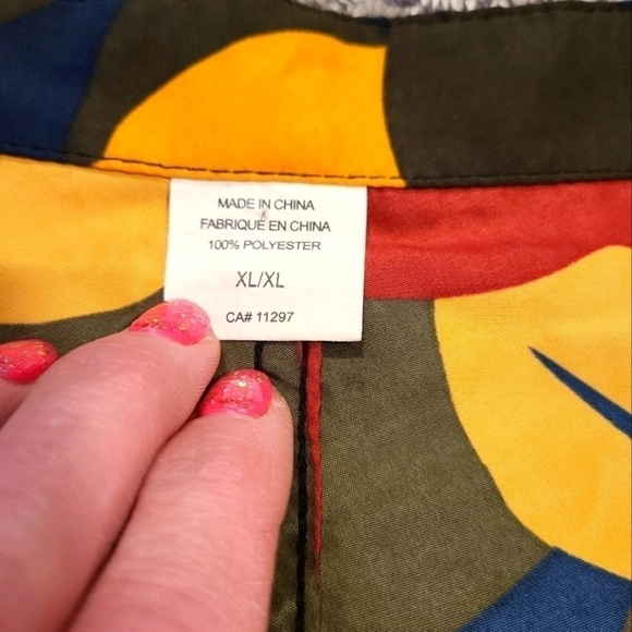 ⭐️XL MENS COLOR BLOCK BOARD SHORTS RED ORANGE GREY NAVY MULTI COLOR DESIGN - Picture 5 of 7